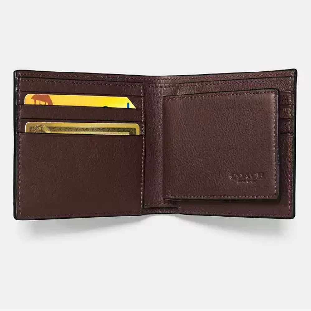 Coach Brown Leather Key & Card Holder - Picture 6 of 6
